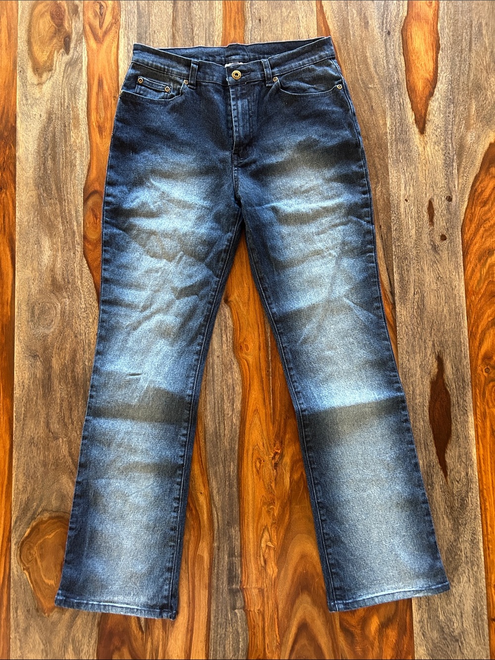 DG2 by Diane Gilman Women’s Blue Washed Bootcut Jeans